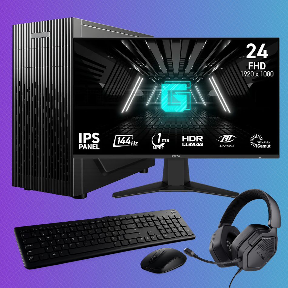 GURU OPTIMUM PC + Monitoriaus, pelės, klaviatūros ir ausinių komplektas