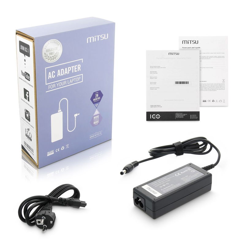 mitsu charger power supply 19v 3.42a (5.5x2.5) - asus, toshiba, lenovo, msi, etc 65W mitsu charger power supply 19v 3.42a (5.5x2.5) - asus, toshiba, lenovo, msi, etc 65W