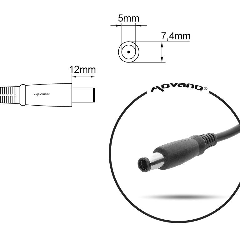 notebook charger mitsu 18.5v 3.5a (7.4x5.0 pin) - hp, compaq 65W notebook charger mitsu 18.5v 3.5a (7.4x5.0 pin) - hp, compaq 65W