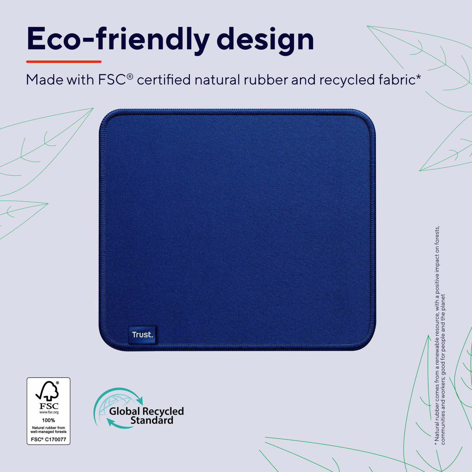 MOUSE PAD BOYE ECO/BLUE 24744 TRUST